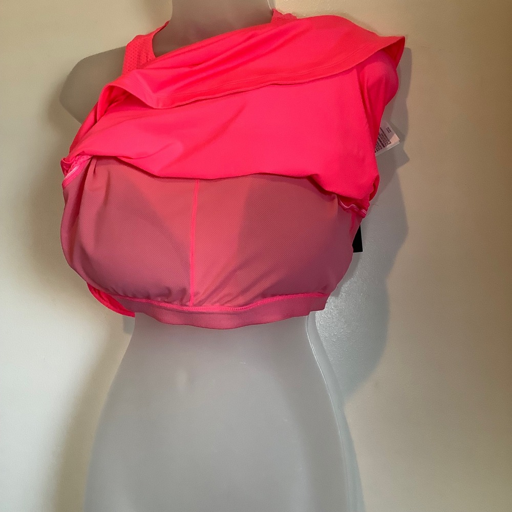 Under Armour Armour Sport 2-in-1 Built n Bra Tank Neon Pink HeatGear XL 1356299 - Picture 2 of 16